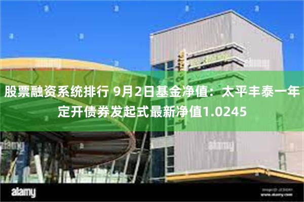 股票融资系统排行 9月2日基金净值：太平丰泰一年定开债券发起式最新净值1.0245