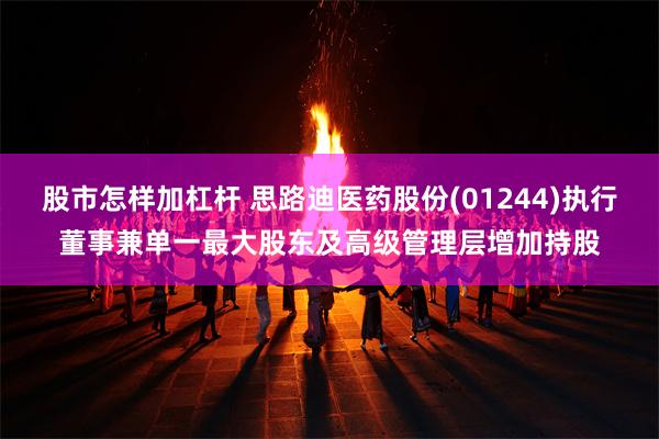 股市怎样加杠杆 思路迪医药股份(01244)执行董事兼单一最大股东及高级管理层增加持股