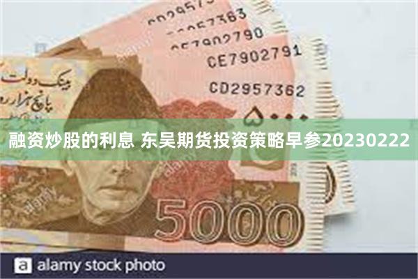 融资炒股的利息 东吴期货投资策略早参20230222